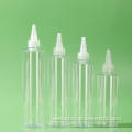 PET Clear Bullet Shape Hair Oil Squeeze Bottle